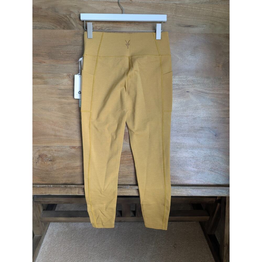 NWT IBEX FW23 Lizzi Tight Womens M Dried Tobacco Merino Wool Activewear Pull On - Picture 4 of 4